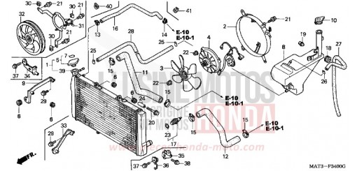 RADIATEUR CBR1100XXY de 2000